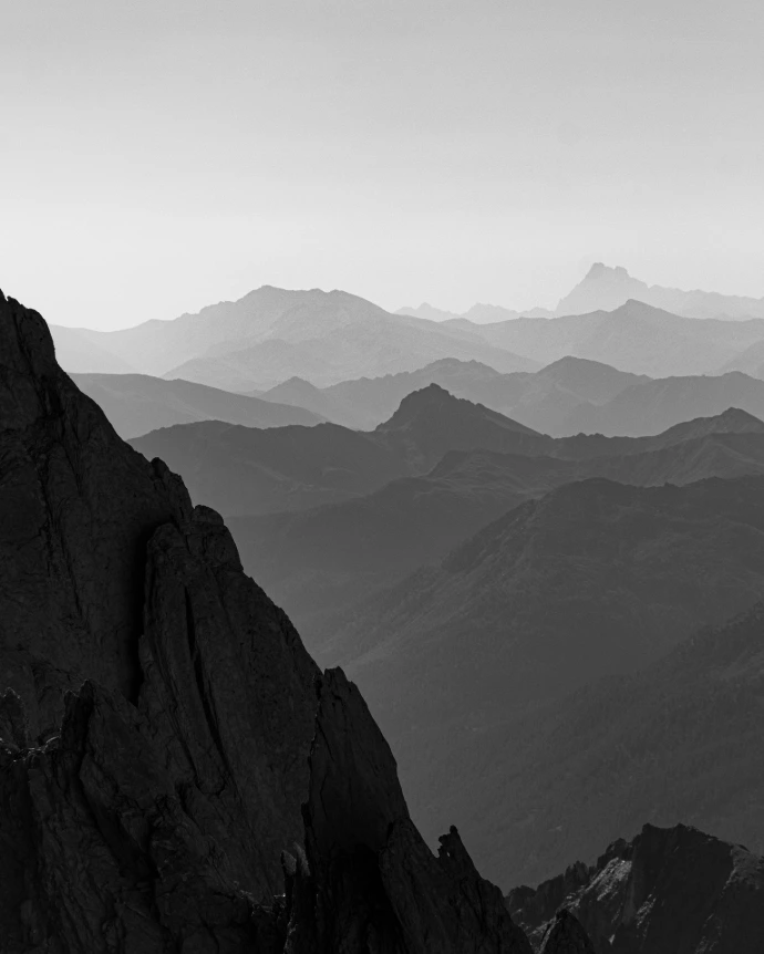 couches de montagne paysage ciel