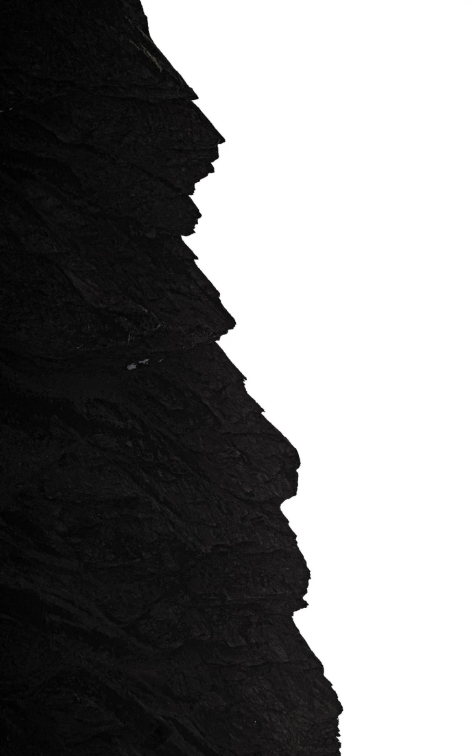 paysage de montagne visage abstrait roches ciel